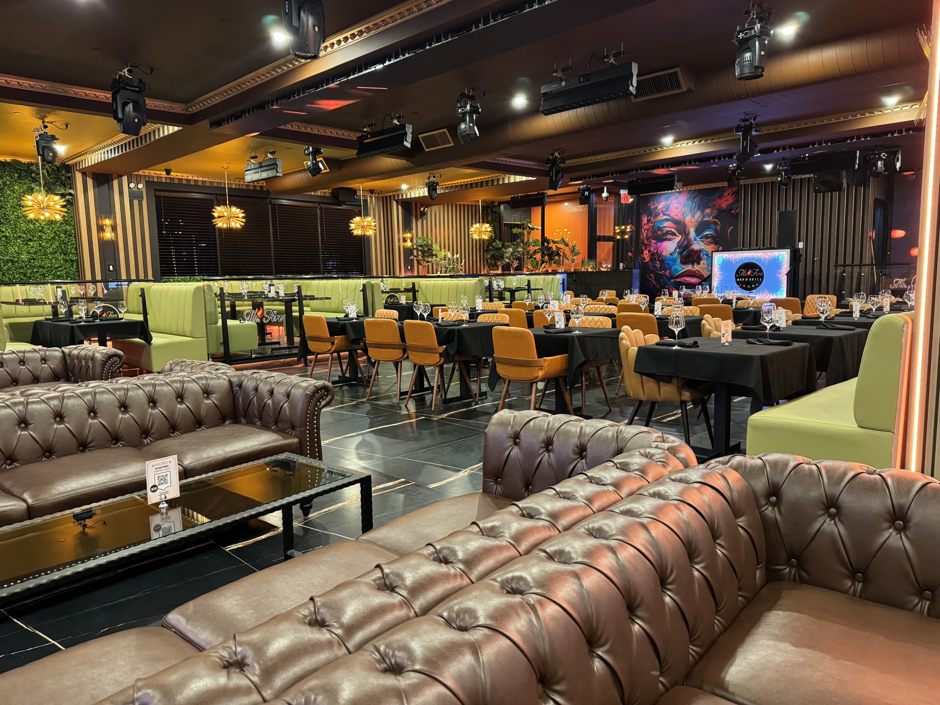 Restaurant venue with full AV installation